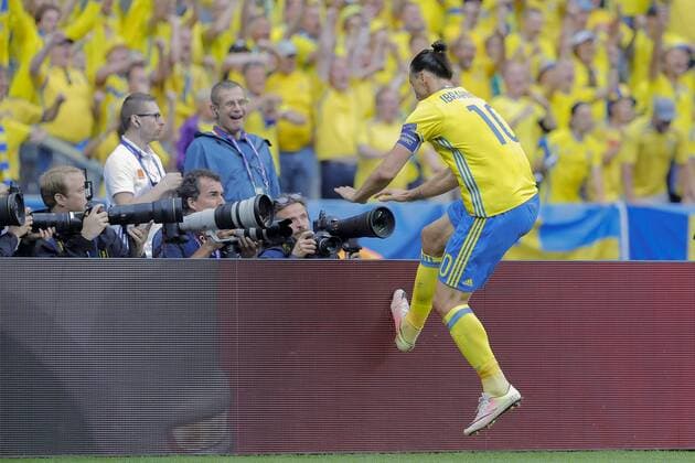 Zlatan Ibrahimovic (SWE) - Fussball, Nationalteam Länderspiel, Irland vs. Schweden - UEFA EURO EM Europameisterschaft Fussball 2016 - Groupe, - 13 06 2016 StephaneAllaman Panoramic 