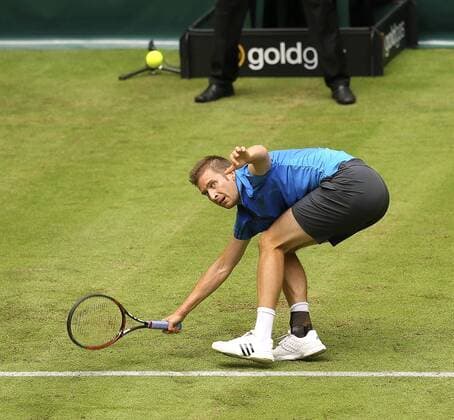 Foto : Florian Mayer ( GER ) gewinnt Tennis-Turnier Gerry Weber Open im westfälischen Halle am Di. 14.06.2016