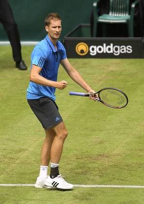Foto : Florian Mayer ( GER ) gewinnt Tennis-Turnier Gerry Weber Open im westfälischen Halle am Di. 14.06.2016