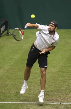 Foto : Benjami Becker ( GER ) Tennis-Turnier Gerry Weber Open im westfälischen Halle am Mi. 15.06.2016