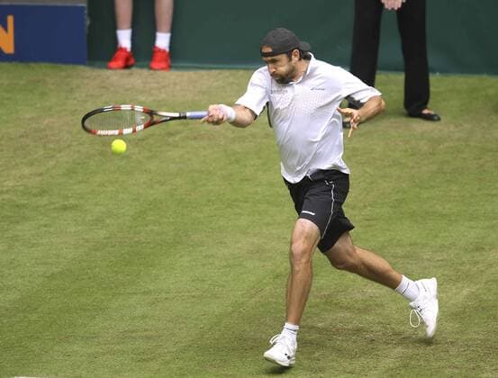 Foto : Benjami Becker ( GER ) Tennis-Turnier Gerry Weber Open im westfälischen Halle am Mi. 15.06.2016