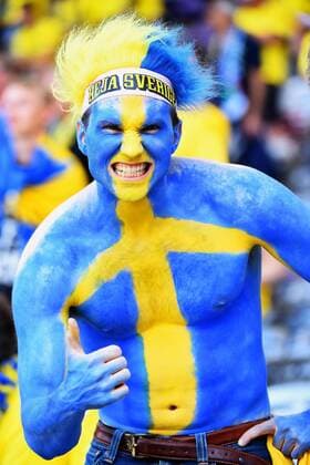 EURO 2016, Italien - Schweden, Fans Tifosi Schweden Fans Sweden Toulouse 17-06-2016 Stade de Toulouse Football Euro2016 Italy - Sweden EM EURO Länderspiel Nationalteam Group Stage Group E Foto MassimoxInsabato Insidefoto massimoxinsabato