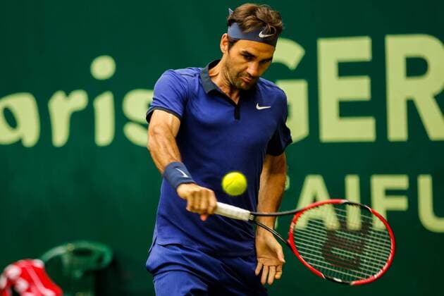GER, ATP Tennis Herren Gerry Weber Open, Halbfinale 18.06.2016, ATP, Gerry Weber Stadion, Halle in Westfalen, GER, Gerry Weber Open, Halbfinale, im Bild Roger Federer nordphotox xRauch