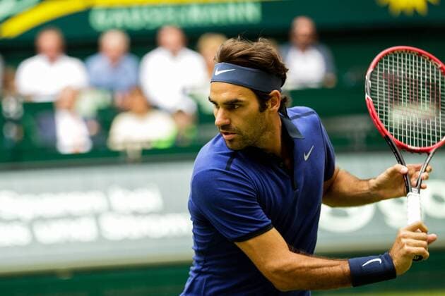 GER, ATP Tennis Herren Gerry Weber Open, Halbfinale 18.06.2016, ATP, Gerry Weber Stadion, Halle in Westfalen, GER, Gerry Weber Open, Halbfinale, im Bild Roger Federer nordphotox xRauch