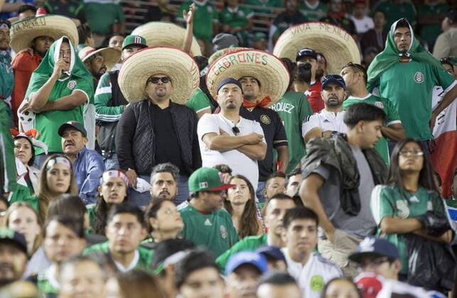 Copa America, Viertelfinale, Mexiko - Chile 0:7 June 18, 2016 - Santa Clara, California, U.S - Fans of Mexico are stunned after Chile scores for a 7th time during their quarterfinal match against Chile in the Copa America Centenario 2016 football tournament held at Levis Stadium in Santa Clara, California on Saturday June 18, 2016. Chile defeats Mexico 7-0. Mexico vs. Chile - ZUMAp124