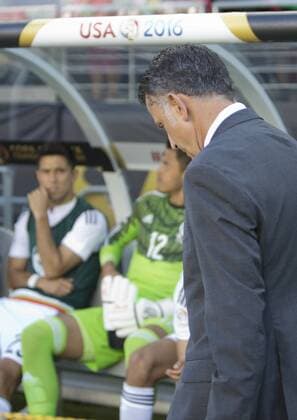 June 18, 2016 - Santa Clara, California, U.S - Juan Carlos Osorio, coach of Mexico during their quarterfinal match against Chile in the Copa America Centenario 2016 football tournament held at Levis Stadium in Santa Clara, California on Saturday June 18, 2016. Chile defeats Mexico 7-0. Mexico vs. Chile - ZUMAp124
