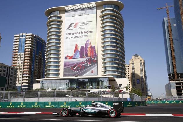 Formel 1, Rosberg gewinnt GP Baku 6 Nico Rosberg (GER, Mercedes AMG Petronas Formula One Team), xHOCHxZWEIx