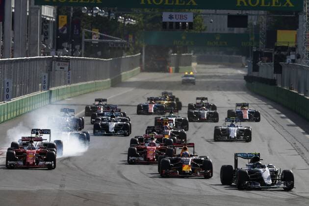 Formel 1, Rosberg gewinnt GP Baku Start 6 Nico Rosberg (GER, Mercedes AMG Petronas Formula One Team), xHOCHxZWEIx