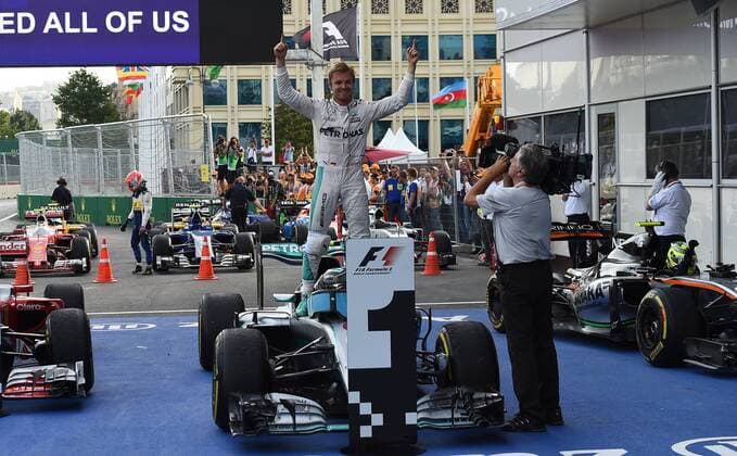 Formel 1, Rosberg gewinnt GP Baku Nico Rosberg; Mercedes Grand Prix, formula 1 GP, Europa in Baku Aserbaidschan 19.06.2016 Photo:mspb Jerry Andre Nico Rosberg; formula 1 GP, Aserbaidschan