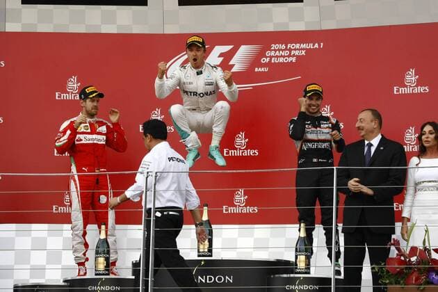 Formel 1, Rosberg gewinnt GP Baku European Grand Prix, Baku 16 - 19 June 2016 19.06.2016 - Race, Nico Rosberg (GER) Mercedes AMG F1 W07 Hybrid race winner 