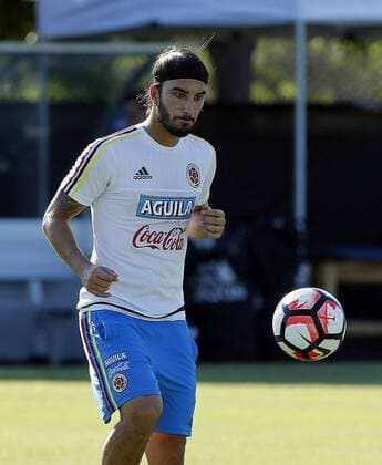 Colombia national soccer team player Sebastián Pérez during a training session in Chicago, Illinois, US, 19 June 2016, prior of next 22 June semifinal of the Copa America against Chile. TRAINING SESSION OF COLOMBIA !ACHTUNG: NUR REDAKTIONELLE NUTZUNG!  CHI200 20160620-636019877145966946