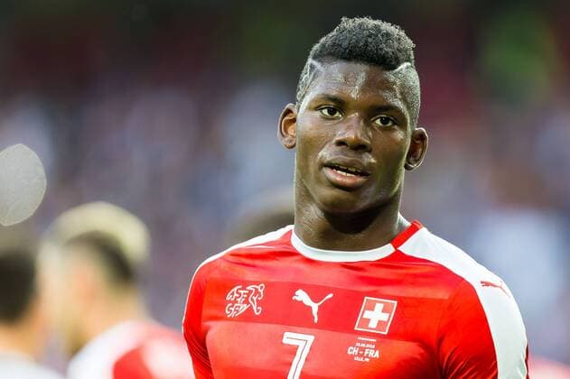 Sonntag 19.06.2016, Europameisterschaft in Frankreich, Lille, Schweiz - Frankreich, 0:0, Breel Embolo (SUI 7) DeFodi507