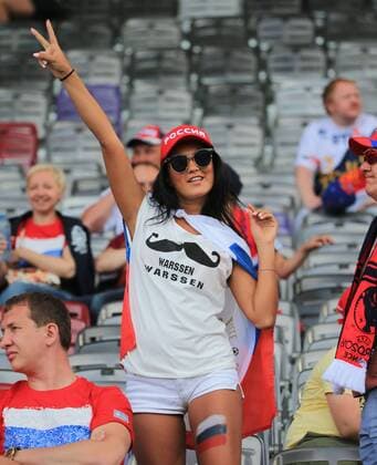 20.06.2016, EURO 2016, Frankreich, Wales vs Russland, Stadium Toulouse, im Bild: Russische Fan