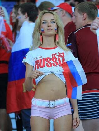 20.06.2016, EURO 2016, Frankreich, Wales vs Russland, Stadium Toulouse, im Bild: Russische Fan