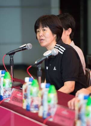 June 22, 2016 - Hong Kong, Hong Kong SAR, China - China s coach LANG PING press conference PK Pressekonferenz for FIVB Volleyball World Grand Prix at the Hong Kong Coliseum in Hung Hom. The four women teams, Germany,China,The Netherlands and USA meet the press ahead of the 3 day competition. FIVB Volleyball World Grand Prix - ZUMAr144