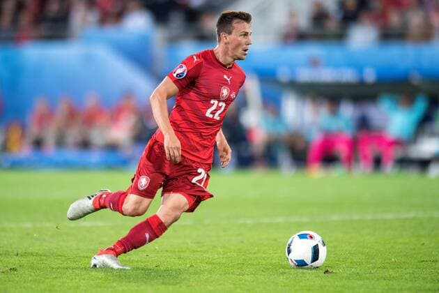 Vladimir Darida (CZE) during the UEFA EURO EM Europameisterschaft Fussball 2016 soccer championships, Group D match Czech Republic vs Turkey in Lens, France, on June 21, 2016. (CTKxPhoto VlastimilxVacek) CTKPhotoF201606212078901 