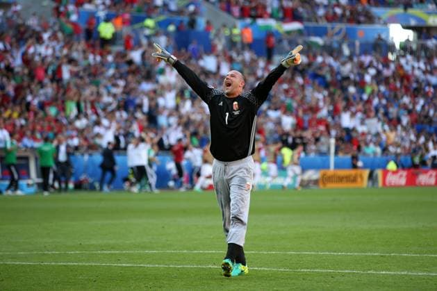 FIRST ROUND GROUP F UEFA EURO EM Europameisterschaft Fussball 2016 MATCH IN LYON: -- Nationalteam - Ungarn - Portugal -- GABOR KIRALY -  160622PYK0011