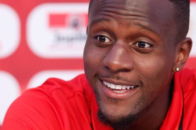 Bilder des Tages - SPORT EURO 2016, PK Nationalteam Belgien Belgium s Divock Origi pictured during a press conference PK Pressekonferenz after a training session of Belgian soccer team Red Devils in Bordeaux, France, during the Euro 2016 UEFA European Championship EM Europameisterschaft in France, on Friday 24 June 2016. The Euro2016 tournament is taking place from 10 June to 10 July. Yesterday Belgium won their game against Sweden, thus managing to qualify for the round of 16, in which they will play Hungary. BRUNOxFAHY  x04877309x