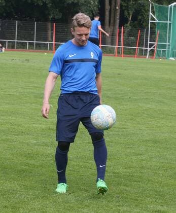 Regionalliga West, Saison 2016 2017, Trainingsauftakt Wuppertaler SV 24.06.2016, -- Kevin Hagemann ( Wuppertaler SV ) beim Training