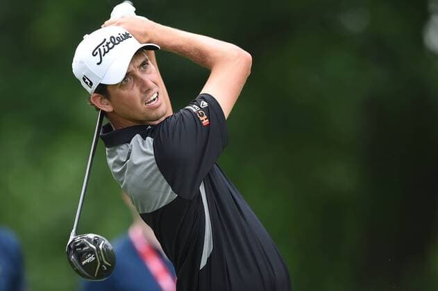 June 25, 2016 - Chesson Hadley tees off at hole number fiveduring third round play at the Quicken Loans National at Congressional Country Club in Bethesda MD. PGA Golf Herren 2016: Quicken Loans National JUN 25 - ZUMAcjm_