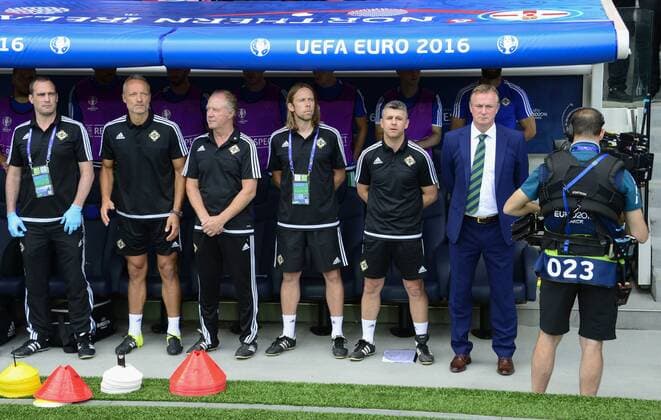 Michael O Neill ( Trainer Nordirland ) - Fußball Nationalteam, Wales vs Nordirland - UEFA EURO EM Europameisterschaft Fussball 2016 - Paris - 25 06 2016 FedericoPestellini 