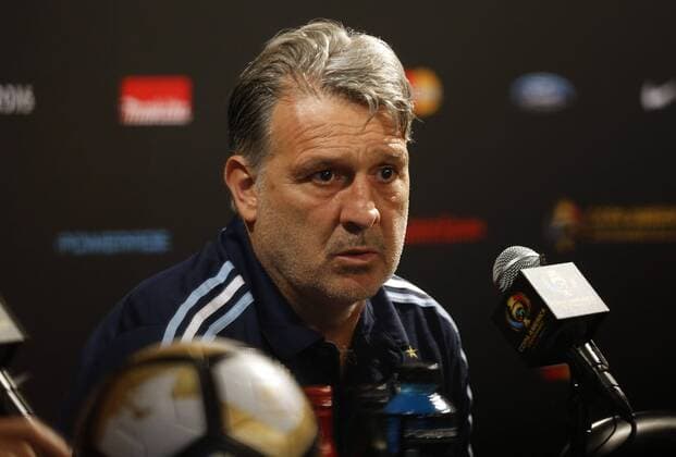 Argentina s coach Gerardo Martino delivers a pressert at Metlife stadium in East Rutherford, New Jersey, United States, 25 June 2016. Argentina will face Chile for their Copa America Centenario final match on Sunday. EFE Mauricio Duenas Castaneda ARGENTINA PRESSER !ACHTUNG: NUR REDAKTIONELLE NUTZUNG!  NEW005 20160626-636024966904126739