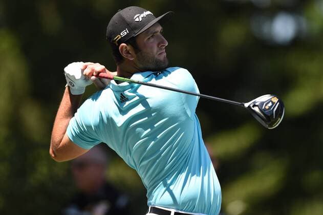 June 25, 2016 - Jon Rahm tees off at hold number three during third round play at the Quicken Loans National at Congressional Country Club in Bethesda MD. PGA Golf Herren 2016: Quicken Loans National JUN 25 - ZUMAcjm_