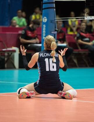 June 26, 2016 - Hong Kong, Hong Kong S.A.R, China - DEBBY STAM-PILON disappointment at a missed point.FIVB Volleyball World Grand Prix Hong Kong 2016. Netherlands secure a place in the semi-finals with a 3-0 win over Germany in Hong Kong with scores of 26-24,25-20,25-22. The Netherlands beat Germany in th FIVB Volleyball World Grand Prix Hong Kong 2016 - ZUMAr144