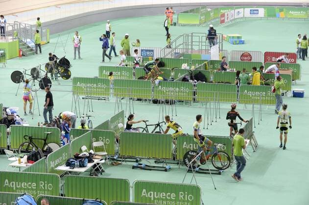 Entrega do Vel?dromo Rio 2016 RIO DE JANEIRO, Brazil - 25 06 2016: VELODROME DELIVERY RIO 2016 - Eduardo Paes delivers the Olympic Velodrome Rio to the President of Rio 2016, Carlos Arthur Nuzman. The works were delayed and delivery is the last of the Olympic Park Rio 2016 in Barra da Tijuca. (Photo: Celso Pupo FotoArena) 1152847  CelsoxPupo