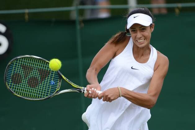 June 26, 2016 - London, England - OLGA DANILOVIC of Serbia in her first round match vs. E. Appleton in the Nike Junior International Roehampton tennis tournament. Tennis 2016 - Nike Junior International Roehampton - Day 1 - ZUMAl132