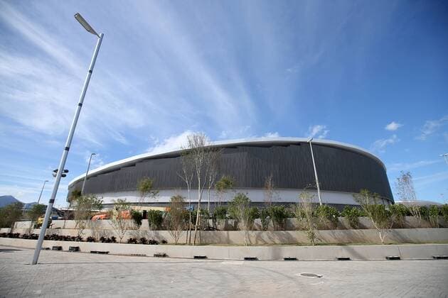 (160627) -- RIO DE JANEIRO, June 27, 2016 -- Photo taken on June 26, 2016 shows the exterior of the Velodrome inside the Rio 2016 Olympic Park in Rio de Janeiro, Brazil, June 26, 2016. The last venue of the Rio 2016 Olympic Park was officially delivered to the Organizing Committee of the Rio 2016 Olympic and Paralympic Games on Sunday. ) (SP)BRAZIL-RIO DE JANEIRO-OLYMPIC VENUE-VELODROME LixMing 