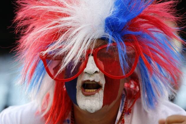 Football, Argentina v Chile. Copa America Centenario Championship 2016. Chile s fans attend to the Copa America Centenario Championship final match against Argentina at the Met Life stadium in New Jersey, USA. 26 06 2016 Argentina v Chile, final Copa America Centenario 2016. 