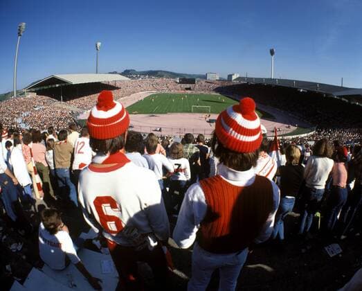 Fußball, Stadiongeschichte VfB Stuttgart Neckarstadion während eines Spiels des VfB Stuttgart
