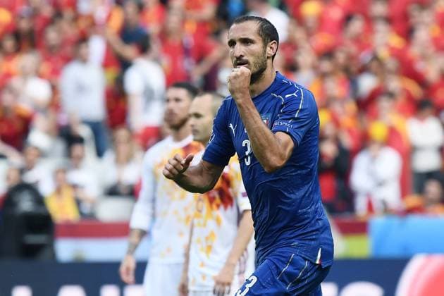EURO 2016, Italien - Spanien Nationalteam Paris 27 06 2016 - Euro 2016 Italien vs Spanien Nationalteam: Giorgio Chiellini 