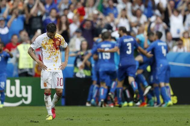 EURO 2016, Italien - Spanien Cesc Fabregas of Spain during the UEFA EURO EM Europameisterschaft, Nationalteam, Fussball 2016 round of 16 match between Italy and Spain on June 27, 2016 at the Stade de France in Paris, France. Italy v Spain UEFA Euro 2016 round of 16 2016 2017 xVIxxIVx 5743442