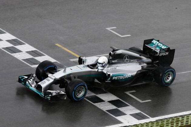 Motorsports: Trackday F1 Deutschland, Hockenheim zum großen Preis von Deutschland, Christian Danner (RTL) fährt den 2014: MERCEDES AMG PETRONAS F1 W05 HYBRID xJuergenxTapx xHochxZweix