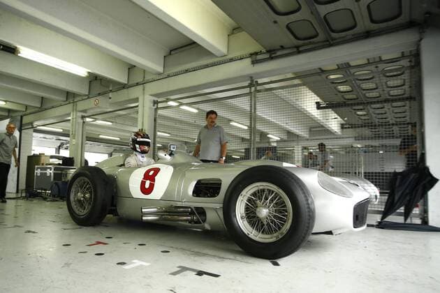 Motorsports: Trackday F1 Deutschland, Hockenheim zum großen Preis von deutschland, 94 Pascal Wehrlein (GER, Manor Racing MRT), 1955: Mercedes-Benz W 196 R Monoposto xJuergenxTapx xHochxZweix