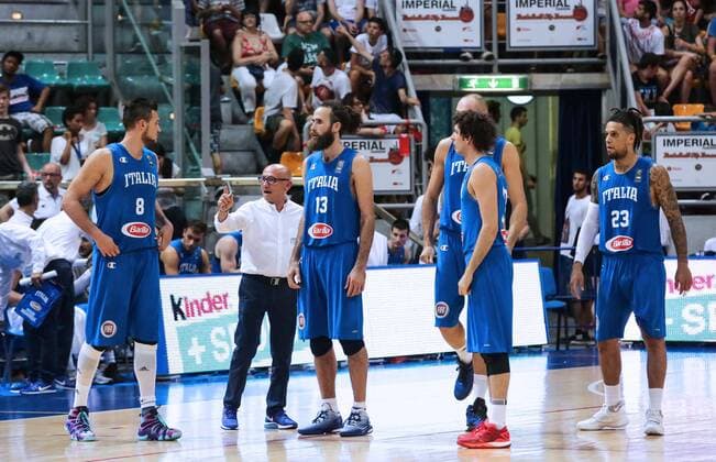 IPP20160626 Basketball: Basketball City Tournament, Italy (ITA) - Canada (CAN), Danilo Gallinari, Luca Dalmonte Assistente Allenatore, Luigi Datome, Amedeo Della Valle e Daniel Hackett (Hinweis: Verwendung nur in Deutschland - only Germany) xHOCHxZWEIx xItalyxPhotoxPressx 