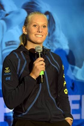 160628 Sveriges Stina Blackstenuis under en presskonferens där OS-truppen presenterades den 28 juni 2016 i Halmstad.  Copyright: AndersxBjurö BB160628BB403