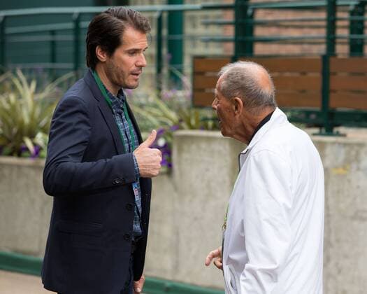 Tommy Haas trifft seinen alten Freund und Trainer Nick Bollettieri Tennis - Wimbledon 2016 - Grand Slam ITF ATP Tennis Herren WTA Tennis Damen - AELTC - London - - Great Britain - 28 June 2016.