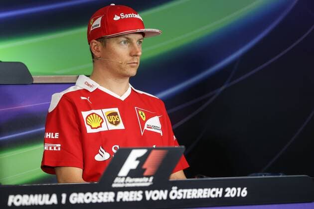 FORMULA 1 - GP of Austria 2016 SPIELBERG,AUSTRIA,30.JUN.16 - MOTORSPORTS, FORMULA 1 - Grand Prix of Austria, Red Bull Ring, preview, press conference PK Pressekonferenz Image shows Kimi Raikkoenen (FIN Ferrari). GEPAxpictures xDanielxGoetzhaber