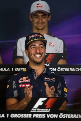 FORMULA 1 - GP of Austria 2016 SPIELBERG,AUSTRIA,30.JUN.16 - MOTORSPORTS, FORMULA 1 - Grand Prix of Austria, Red Bull Ring, preview, press conference PK Pressekonferenz Image shows Daniel Ricciardo (AUS Red Bull Racing). GEPAxpictures xDanielxGoetzhaber