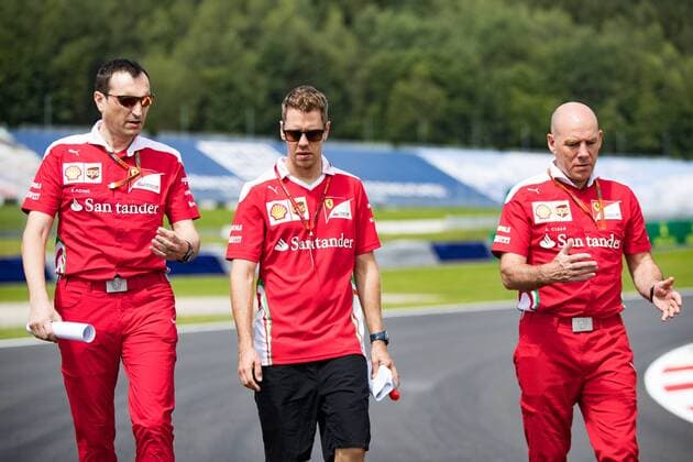 Formel 1, GP von Österreich in Spielberg 30.06.2016, Red Bull Ring, Spielberg, AUT, FIA, Formel 1, Grosser Preis von Oesterreich, Vorberichte, im Bild Sebastian Vettel (GER) Scuderia Ferrari German Formula One driver Sebastian Vettel of Scuderia Ferrari during the Preparation for the Austrian Formula One Grand Prix at the Red Bull Ring in Spielberg, Austria on 2016 06 30. -Pressefoto Spielberg EP_gro