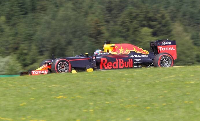 FORMULA 1 - GP of Austria 2016 SPIELBERG,AUSTRIA,01.JUL.16 - MOTORSPORTS, FORMULA 1 - Grand Prix of Austria, Red Bull Ring, free practice. Image shows Daniel Ricciardo (AUS Red Bull). GEPAxpictures xMarioxKneisl