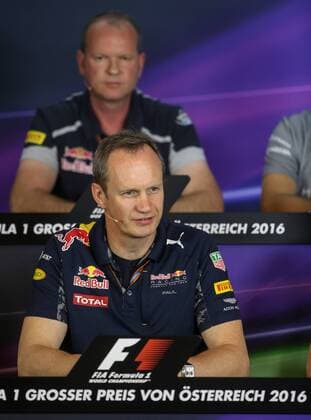 FORMULA 1 - GP of Austria 2016 SPIELBERG,AUSTRIA,01.JUL.16 - MOTORSPORTS, FORMULA 1 - Grand Prix of Austria, Red Bull Ring, free practice, press conference PK Pressekonferenz Image shows Paul Monaghan (Red Bull). GEPAxpictures xDanielxGoetzhaber