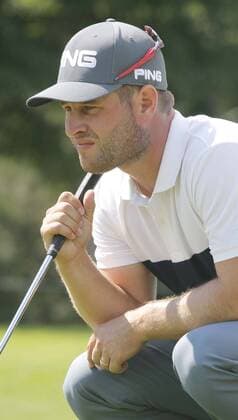 July 1, 2016 - Akron, OH, USA - David Lingmerth checks a putting line on the 15th green during the second round of the Bridgestone Invitational at Firestone Country Club Friday, July 1, 2016, in Akron, Ohio. Bridgestone Invitational - ZUMAm67_