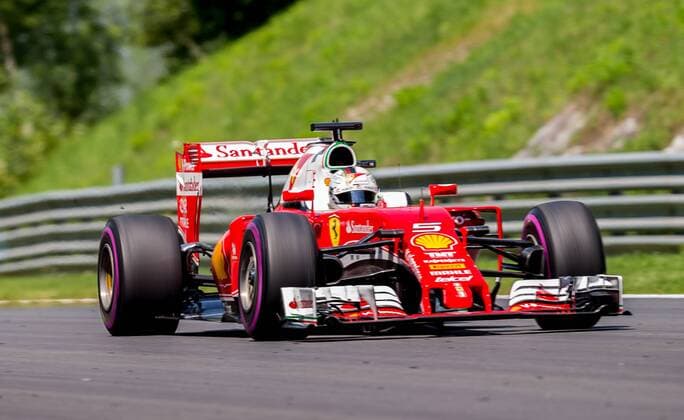 02.07.2016, Red Bull Ring, Spielberg, AUT, FIA, Formel 1, Grosser Preis von Oesterreich, Qualifying, im Bild Sebastian Vettel (GER) Scuderia Ferrari German Formula One driver Sebastian Vettel of Scuderia Ferrari during the Qualifying for the Austrian Formula One Grand Prix at the Red Bull Ring in Spielberg, Austria on 2016 07 02. -Pressefoto Spielberg  EP_ang  