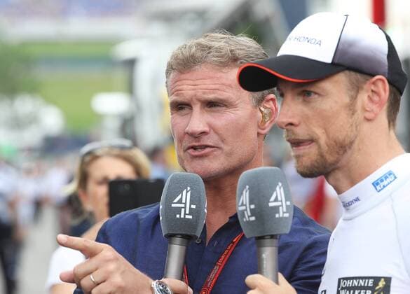 FORMULA 1 - GP of Austria 2016 SPIELBERG,AUSTRIA,02.JUL.16 - MOTORSPORTS, FORMULA 1 - Grand Prix of Austria, Red Bull Ring, qualifying. Image shows David Coulthard and Jenson Button (GBR Mc Laren Honda). GEPAxpictures xHansxOberlaender