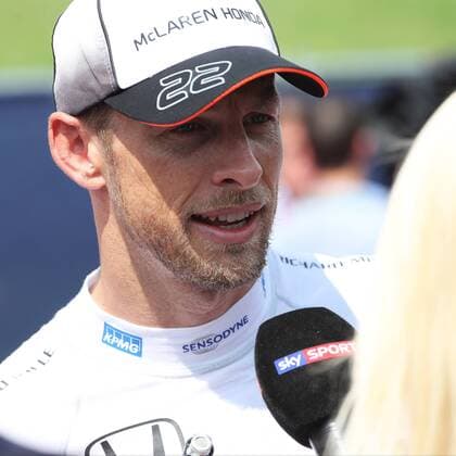 FORMULA 1 - GP of Austria 2016 SPIELBERG,AUSTRIA,02.JUL.16 - MOTORSPORTS, FORMULA 1 - Grand Prix of Austria, Red Bull Ring, qualifying. Image shows Jenson Button (GBR Mc Laren Honda) during an interview. GEPAxpictures xHansxOberlaender