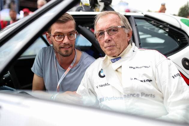 Formel 1, GP von Österreich, Joko Winterscheidt zu Gast an der Strecke FORMULA 1 - GP of Austria 2016 SPIELBERG,AUSTRIA,02.JUL.16 - MOTORSPORTS, FORMULA 1 - Grand Prix of Austria, Red Bull Ring, legends race. Image shows Joko Winterscheidt and Harald Grohs. GEPAxpictures xDanielxGoetzhaber